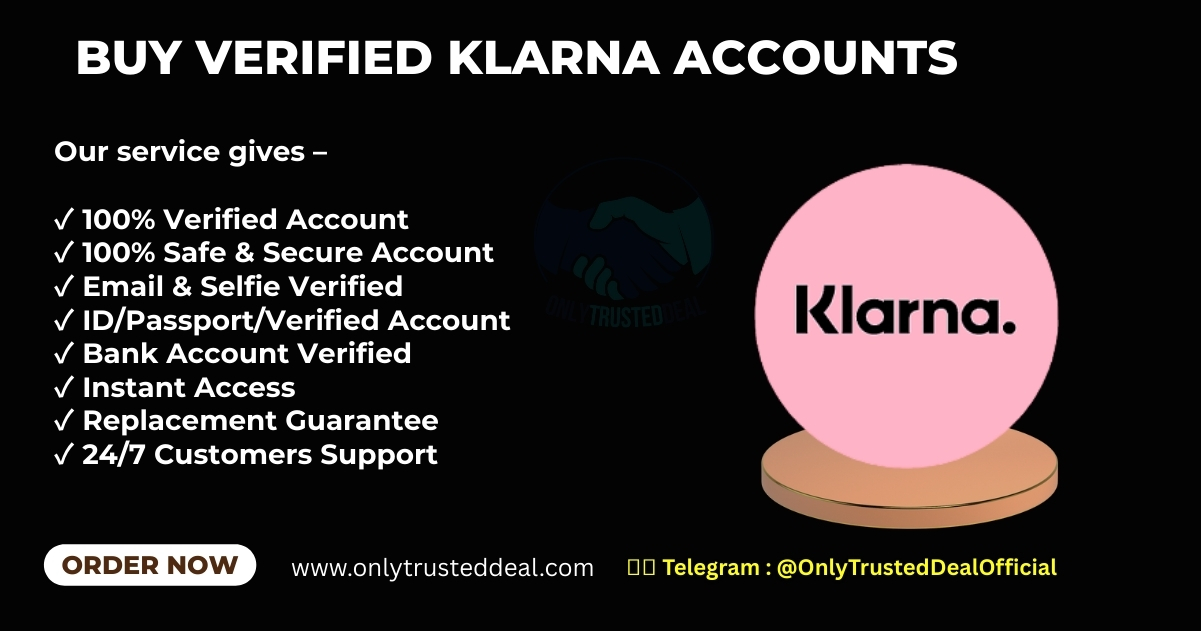 Buy Verified Klarna Accounts